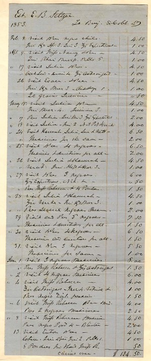 Doctors visits to Negroes Document - Slavery